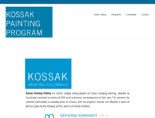 Tablet Screenshot of kossakpainting.org